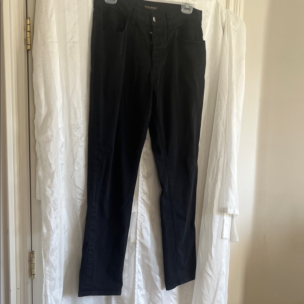 Banana Republic black button fly jeans, 32R